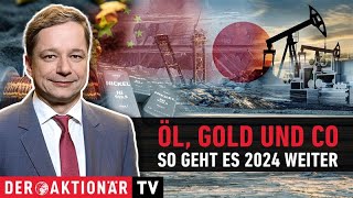 Rohstoffe So geht es 2024 weiter beim Ölpreis Gold und Co [upl. by Ahsenaj]