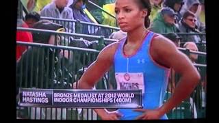 2012 US Olympic trials women 400m semifinal [upl. by Gnos]