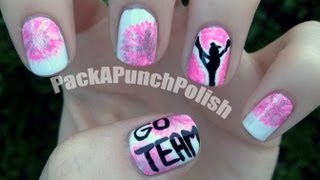 Cheerleading Nail Art Tutorial [upl. by Anahpos]