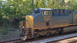 Long Slow Rolling CSX Manifest Train CC Subdivision [upl. by Nigel]