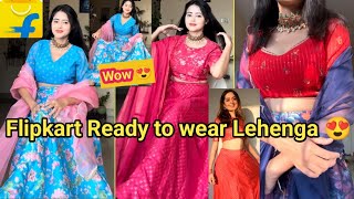 Latest Designer Lehenga choli Haul  Party wear Kurta Sets Haul  Lehenga choliFlipkart Sale😍Meesho [upl. by Enirehtacyram]