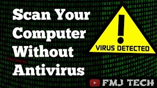 Scan Computer Without Using Any Antivirus  CMD METHOD [upl. by Neelhtac]