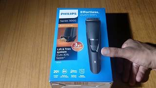 Philips BT321515 Cordless Beard Trimmer HINDI UNBOXING [upl. by Guntar]