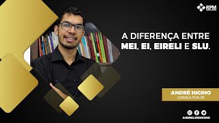 Diferença entre MEI EI EIRELI e SLU [upl. by Saxon612]