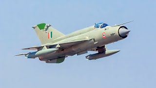 Legendary MiG21 Bison Fighter Jets Final Flight with the Indian Air Force [upl. by Yzdnil]