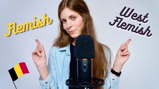 ASMR  FLEMISH VS WEST FLEMISH accent 🇧🇪 whispering in Dutch [upl. by Aerdnak442]