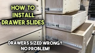 How to Install Drawer Slides [upl. by Anetsirk]