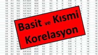 Basit ve Kısmi Korelasyon Analizi SPSS [upl. by Shaine]