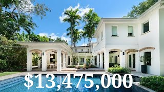 Miami Estate with Stunning Outdoor Spaces for 135M From Luxury Houses  American Homes [upl. by Nodababus]