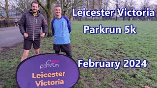 Leicester Victoria Parkrun Feb 2024 [upl. by Kcired148]