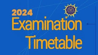 WAEC TIMETABLE 2024 waec wassce 2024 [upl. by Adnalra]