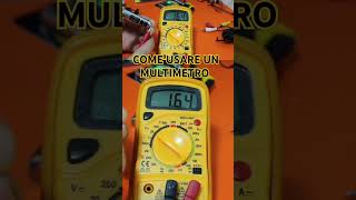 Tutorial come si usa un multimetro tester [upl. by Zzahc]