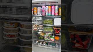 ASMR BF FRIDGE RESTOCK asmr satisfying fridgerestock kitchen kitchenrestock organization [upl. by Orpheus]