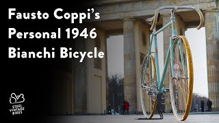 Fausto Coppis Personal Bianchi track bicycle 1946 [upl. by Eiliah]