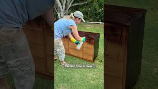 DIY BLEACH amp CERUSED DRESSER Before and after Furniture Makeover [upl. by Eerased257]