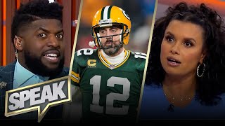 Should Aaron Rodgers focus on winning Super Bowl rings over MVPs  NFL  SPEAK [upl. by Sinoda418]