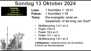 Sondag 13 Oktober 2024 [upl. by Erodavlas]