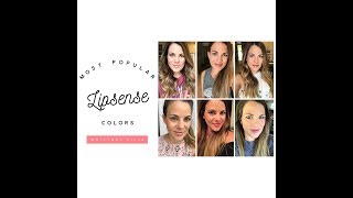 What is the most POPULAR LIPSENSE COLORS [upl. by Malaspina]