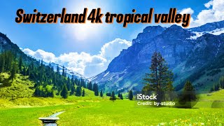 Switzerland 4k tropical valley tour [upl. by Dnaleel]