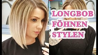 Wie föhne und style ich meinen LONGBOB  Jenny König [upl. by Adnawat111]