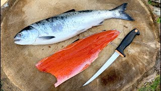 How to Fillet Salmon Detailed StepByStep NO Gutting Required [upl. by Aittam]