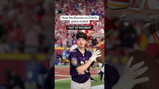 How the Ravens vs Chiefs game ended😂🏈 [upl. by Colby]