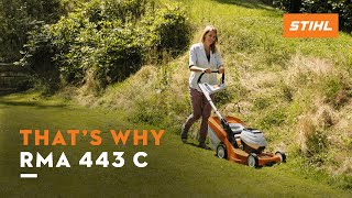 STIHL RMA 443 C  Batterypowered lawn mower  Thats why [upl. by Palecek]