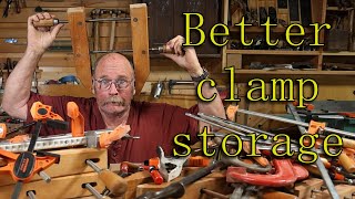 Improved Clamp Storage  making a ROLLING CLAMP RACK [upl. by Deloria]