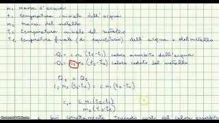 determinazione del calore specifico di un metallo [upl. by Melvina818]