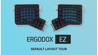 ErgoDox EZ Default Layout Tour [upl. by Edahsalof]