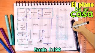 Aprende a dibujar un BOCETO para el plano de tu Casa Escala 1100 [upl. by Mchugh]