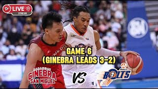 🔴PBA LIVE  GINEBRA VS MERALCO  LIVE SCORE amp PLAY BY PLAY  COMMENTARY  SEMIFINAL ROUND GAME 6 [upl. by Ramat]