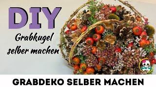 Allerheiligengesteck selber machen  Grabkugel [upl. by Roice980]