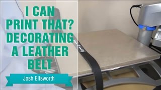 How to Heat Press a Leather Belt [upl. by Audwin]