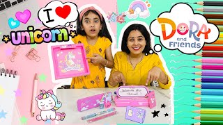 CUTE UNICORN STATIONERY COLLECTION🦄🌈 STATIONERY CHALLENGE ✨BIRTHDAY SPECIAL GIFTS  SAMAYRA NARULA [upl. by Dygall]