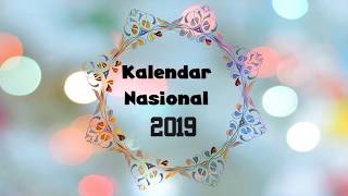 Kalender Nasional 2019 JadwalLiburNasional2019 [upl. by Hairu]