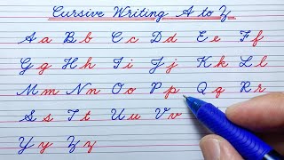 Cursive writing a to z  Cursive abcd  Cursive handwriting practice  Cursive letter abcd  English [upl. by Gereron]