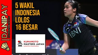 Hasil Indonesia Day2  Badminton Kumamoto Masters Japan 2023 R32 [upl. by Ninazan]