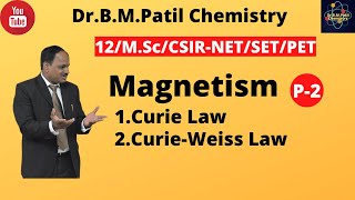 MagnetismCurie Law CurieWeiss lawMSc UGCCSIRNETSETPET [upl. by Akcir]