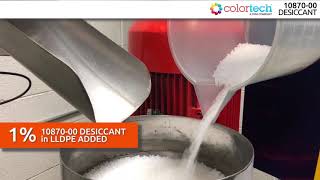 Colortech Desiccant – Removes Moisture Quickly in Polyolefins [upl. by Ehsrop]