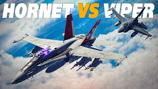 FA18C Hornet Vs F16C Viper DOGFIGHT  Digital Combat Simulator  DCS [upl. by Pooh]