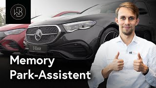 Wie aktiviert und nutzt man den Memory ParkAssistant  MercedesBenz  Anleitung  WalterBurmester [upl. by Hernando]