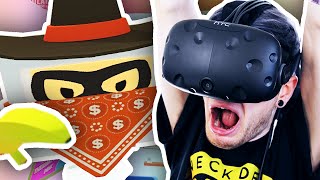 I GET ROBBED IN VR  Job Simulator [upl. by Wyler]