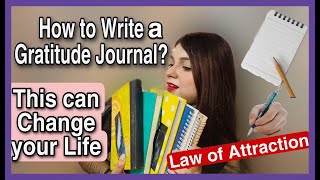 What is Gratitude journalhow to write gratitude journal law of attraction boost manifestation [upl. by Yhprum]