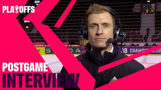 Postgame Interviews Skellefteå AIK vs Pinguins Bremerhaven [upl. by Elam]