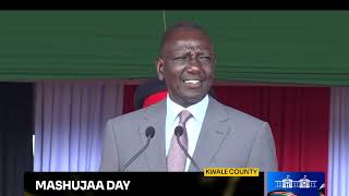 LIVE President Rutos Speech During Mashujaa Day in Kwale Stadium mashujaaday [upl. by Aiuqes]