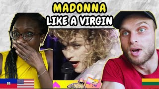 REACTION TO Madonna  Like A Virgin Live at MTV VMA 1984  FIRST TIME WATCHING [upl. by Eatnahs]