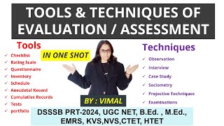 268 TOOLS amp TECHNIQUES OF EVALUATION ASSESSMENT BEd MEd NET IN EDUCATION EDUCATION CLASSESS [upl. by Ydnal397]