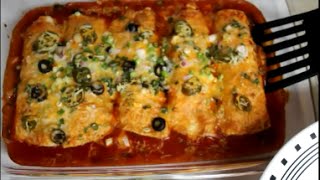 VEGETARIAN ENCHILADAS [upl. by Ahsitnauq]