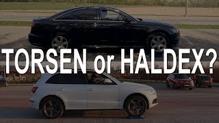 Audi Quattro 20 TDI  Torsen or Haldex How to see the difference A6 Q5 Q3 Q2  test on rollers [upl. by Atekin386]